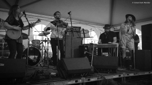 Melanie Brulee with Missy Raines & the New Hip, Philadelphia Folk Festival, 18 August 2018